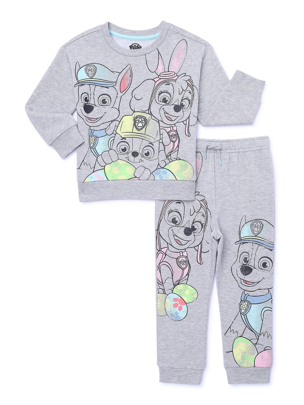 Paw Patrol Toddler Girls Boys Easter Crewneck and Joggers Set 5T